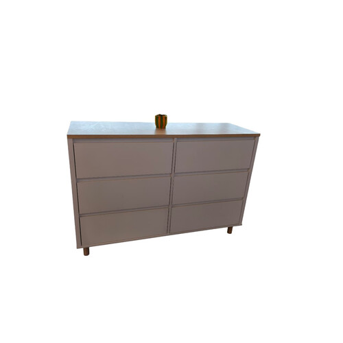 CSD-AKSEL-6D-WHT CHEST DRAWER-WHITE CSD-AKSEL-6D-WHT CHEST DRAWER-WHITE